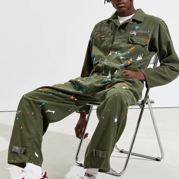 Urban Outfitters Other - NWOT UO Urban Renewal Vintage Paint Splatter Coveralls Size Small Z217-42